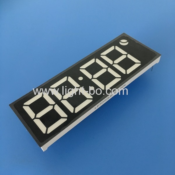 Ultra bright white custom design 1inch 4 digit 7 segmnet led clock display for clock indicator