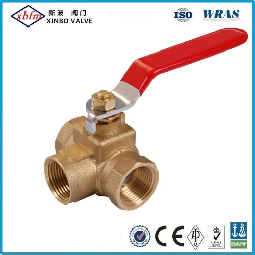 Three -Way Bronze Ball Valve