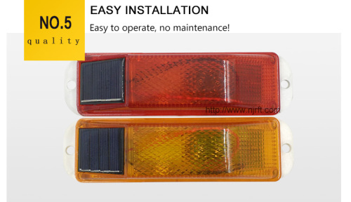  Red and yellow solar outline      Guardrail lights