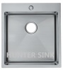 Hunter supply kitchen sink handmade undermount with faucet hole stainless sink