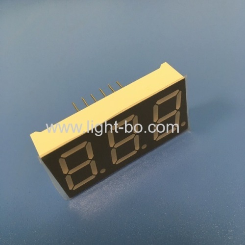 Pure Green Triple digit 0.56  common anode 7 segment led display for instrument panel