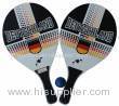 beach tennis racket with ball