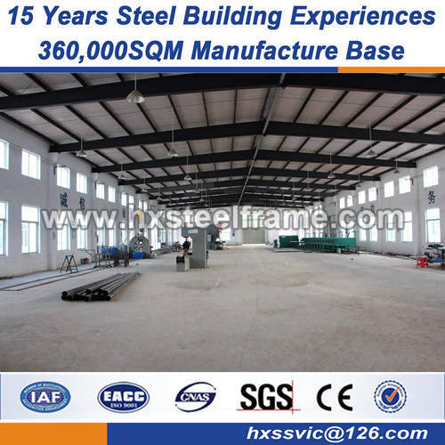 industrial warehouse light steel structure frame low price Eco-Friendly