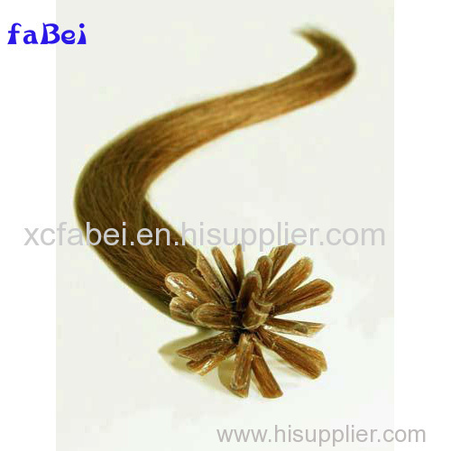 factory wholesale price 100% unprocessed virgin hair extensions in Dubai shedding free hot selling flat tip keratin hair