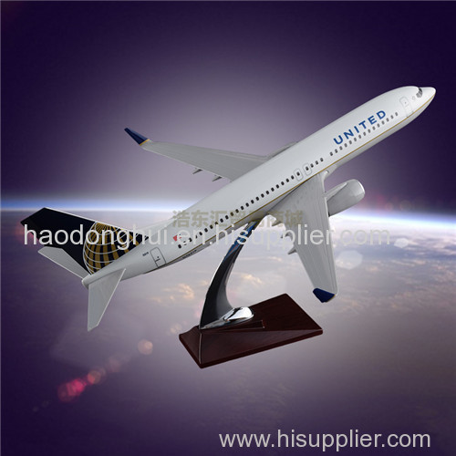 Customized Airplane Model OEM Boeing 737 United Airlines Model Aircraft