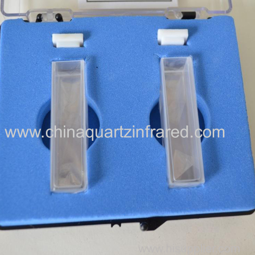 10mm standard quartz spectrophotometer cuvette for lab