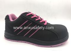 lady suede leather safety shoes