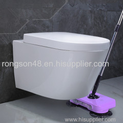 A quality bathroom cistern concealed Cheap competitive ceramics water closed wall mounted toilet with soft seat cover