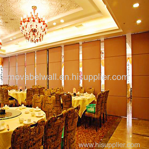 Decorative Sliding Door Roller Wheels Restaurant Partition Wall Soundproof Divider