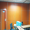 Movable Track Aluminium Profile Soundproof Office Floor to Ceiling Partition Wall