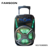 8&quot;inch rechargeable LED flashing lights speaker trolley rechargeable speaker