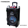 8&quot;inch rechargeable speaker flashing lights speaker trolley rechargeable audio battery speaker