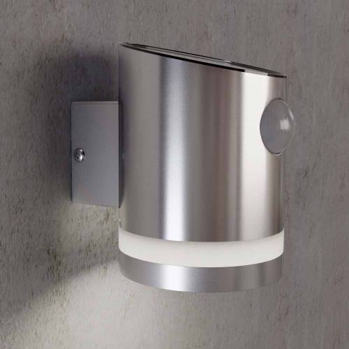 Solar Stainless Steel PIR Sensor Outdoor Wall Light