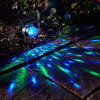 Solar Colorful Revolving LED Spotlight Garden Decorative Party Stake Light