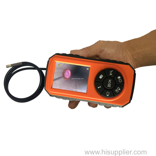 5.5mm Palmscope: 3'' TFT 720P HD Video Borescope inspection camera with 1m camera probe coiled inside the case