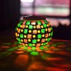 Solar Table Glass Decoration lamp Colorful Changing