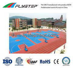 China Foshan Flystep Good Quality Prefabricated Rubber EPDM Athletics Tartan Running Track