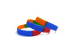 Stripe debossed silicone wristbands for party