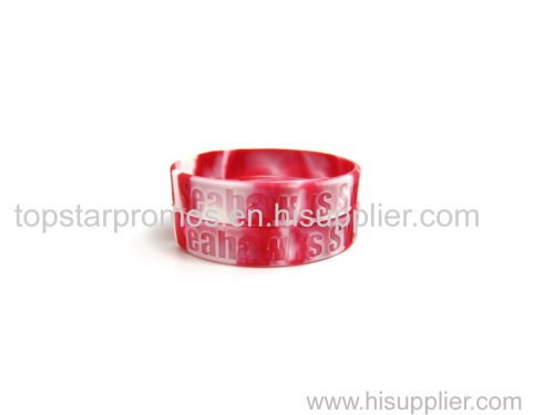 Debossed swriled silicone wristbands for Organizations