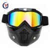 hot sale fashion style detachable motorcycle goggles mask motocross mountain bike racing goggles