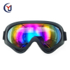 custom design big vision interchangeable uv400 lenses sports motorcycle riding mountain racing goggles