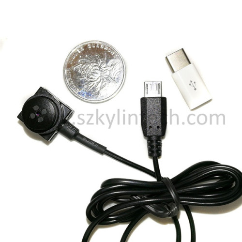 USB Spy shirt button external camera for mobile smartphone