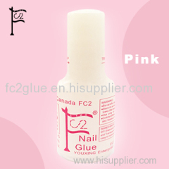 5g pink Nail glue with brush