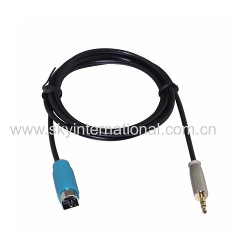 3.5MM Metal Plug AUX In Cable For Alpine KCE-236B CDA9886 9887 9871 Audio Parts