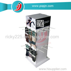 Supermarket POS Cardboard Floor Display Stand for Accessories Computer Components