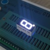 Ultra bright white single digit 0.36&quot; common anode 7 segment led display for instrument panel