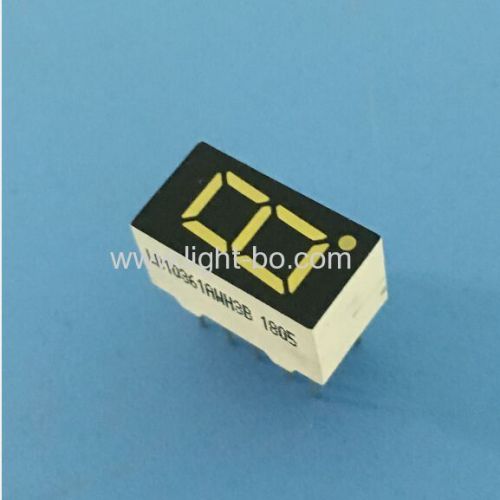 Ultra bright white single digit 0.36  common anode 7 segment led display for instrument panel