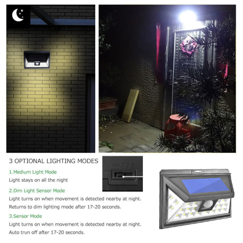 24LED Solar Motion Sensor Light