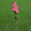 Solar Garden Light with Butterfly Orchid Outdoor Stake