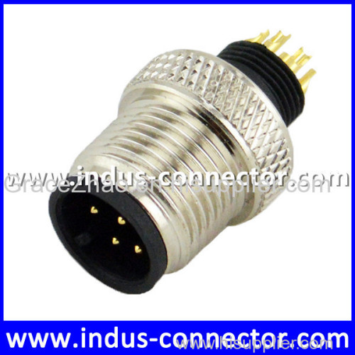 Indus-connector equivalnet to molex export hot sale m12 4 pin male waterproof connector