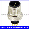 B code 5poles male ip67 ip68 dust protect molded connector