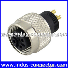 M12 3 pin shielded molded connector