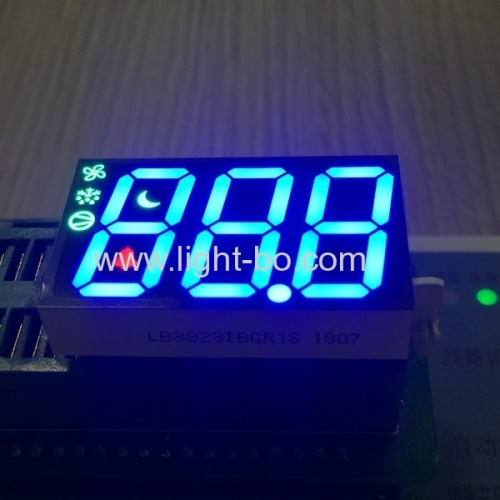 Customized Multicolor Triple Digit 7 Segment LED Display for Commercial refrigerator System