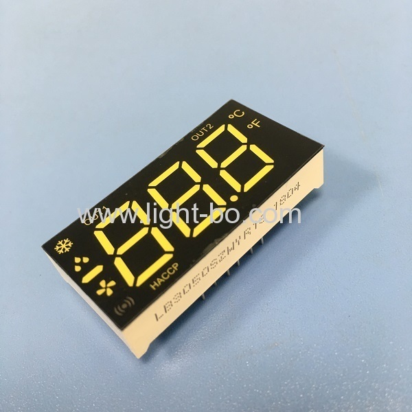 Customized Triple Digit Multicolor 7 Segment LED Display for Refrigerator control