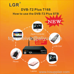 The new digital set-top box DVB-T2plus with wifi youtube Colombia