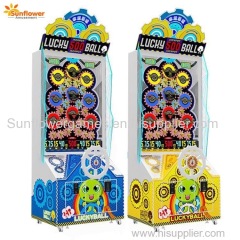 Coin Operated Lucky Ball Arcade Ticket Redemption Game Machine
