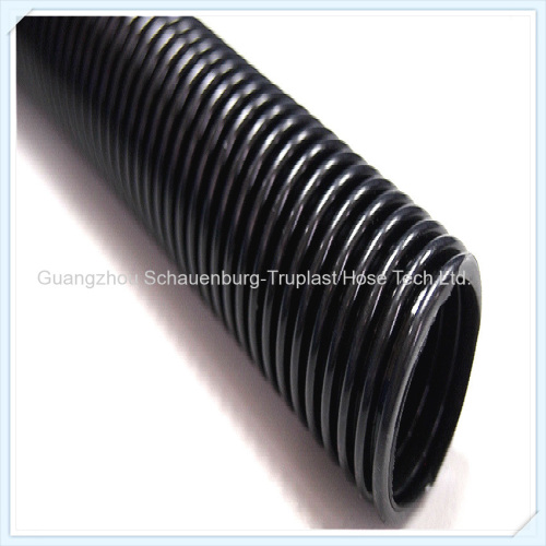 Standard Plastic Spiral Wrap Hoses;domestic or industrial vacuum cleaner hose;screw-on glue-on overmolded cuffs availble