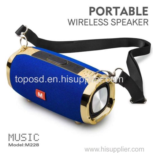 outdoor portable subwoofer wireless stereo speakers with straps MP3 music player