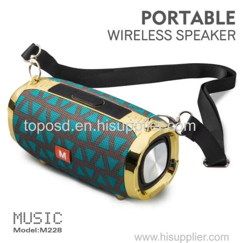 outdoor portable subwoofer wireless stereo speakers with straps MP3 music player