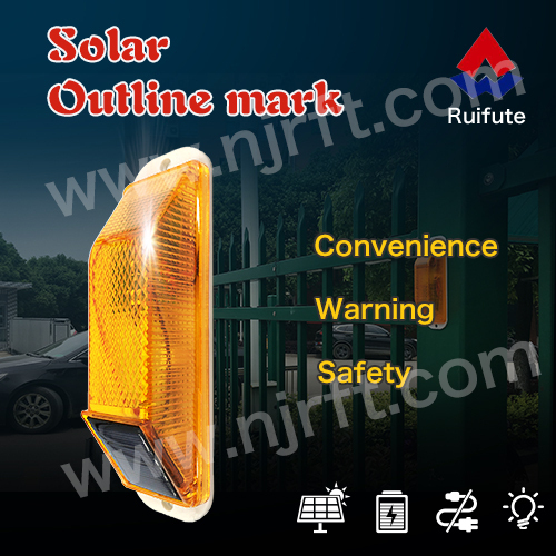 Safety strobe solar warning light