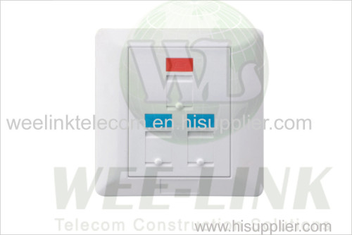 CAT5E/CAT6 Single Port Wall Face Plate