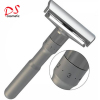 Custom Adjustable Double Edge Safety Razor Head Blade Silver Shaving Razor For Men