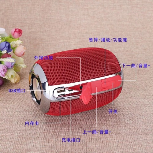 Factory Wholesale fabric portable mini wireless bluetooth speaker