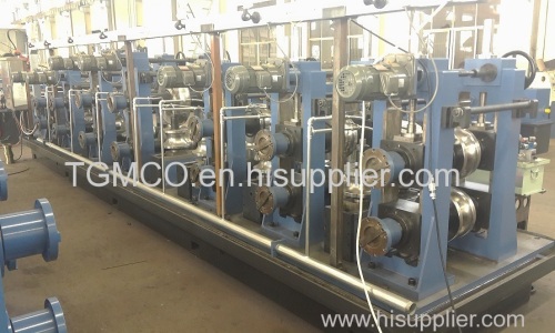 Welded pipe mill line