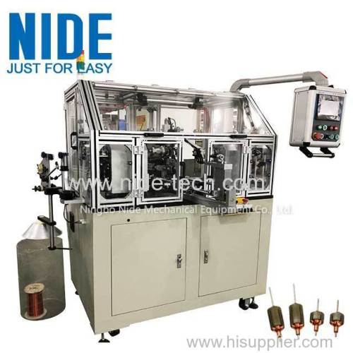 Automatic armature motor rotor coil winding machine