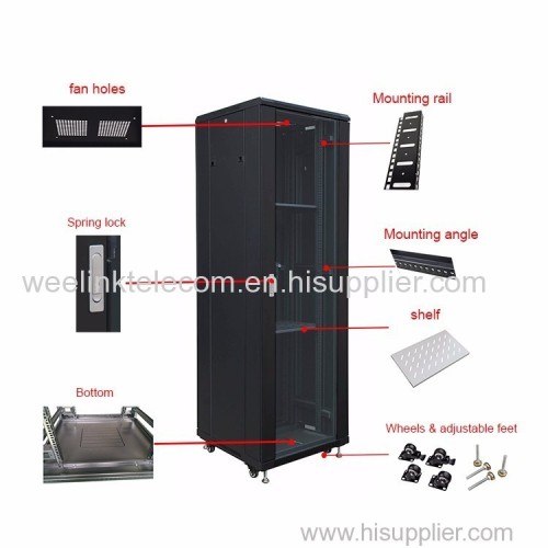 19'' 42U Floor Standing Server Network Switch Cabinet